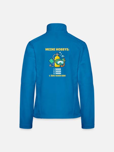Taucher lustig - Meine Hobbys: Tauchen - Frauen Softshelljacke - Lichtblau