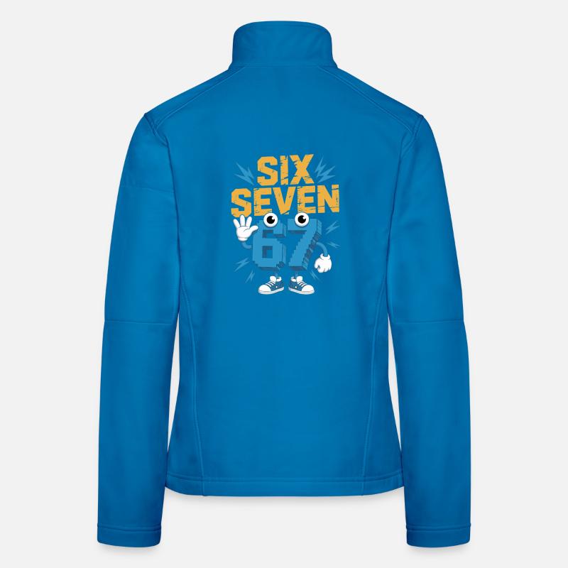 Number Hero 67 dans le style comic Veste en tissu softshell Femme
