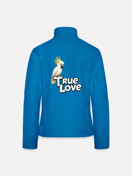 Kakadu Liebe - Frauen Softshelljacke - Lichtblau