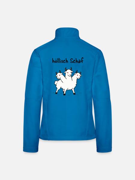 höllisch Scharf - Frauen Softshelljacke - Lichtblau