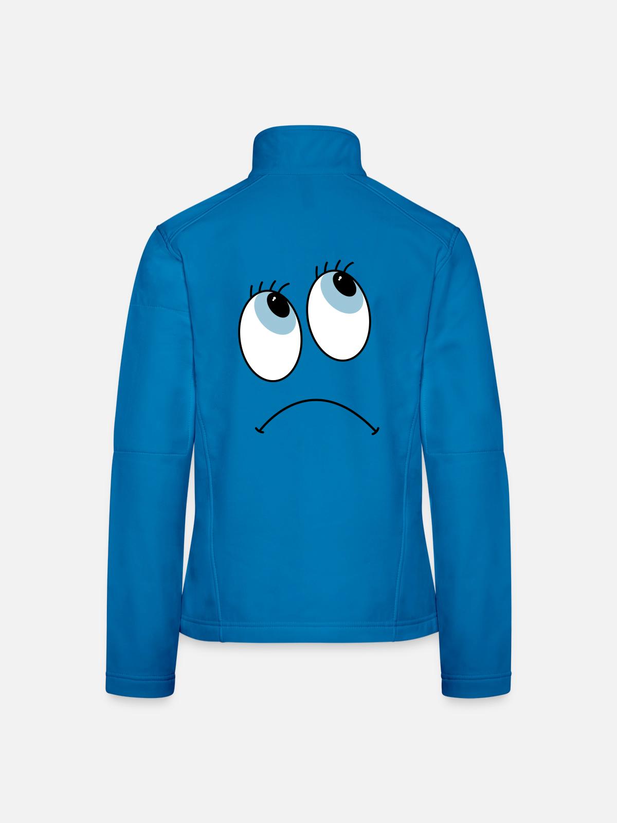 Augen - Frauen Softshelljacke - Lichtblau - Hinten