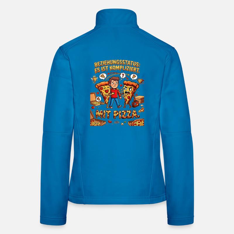 Relationship status It's complicated with pizza Women's Softshell Jacket