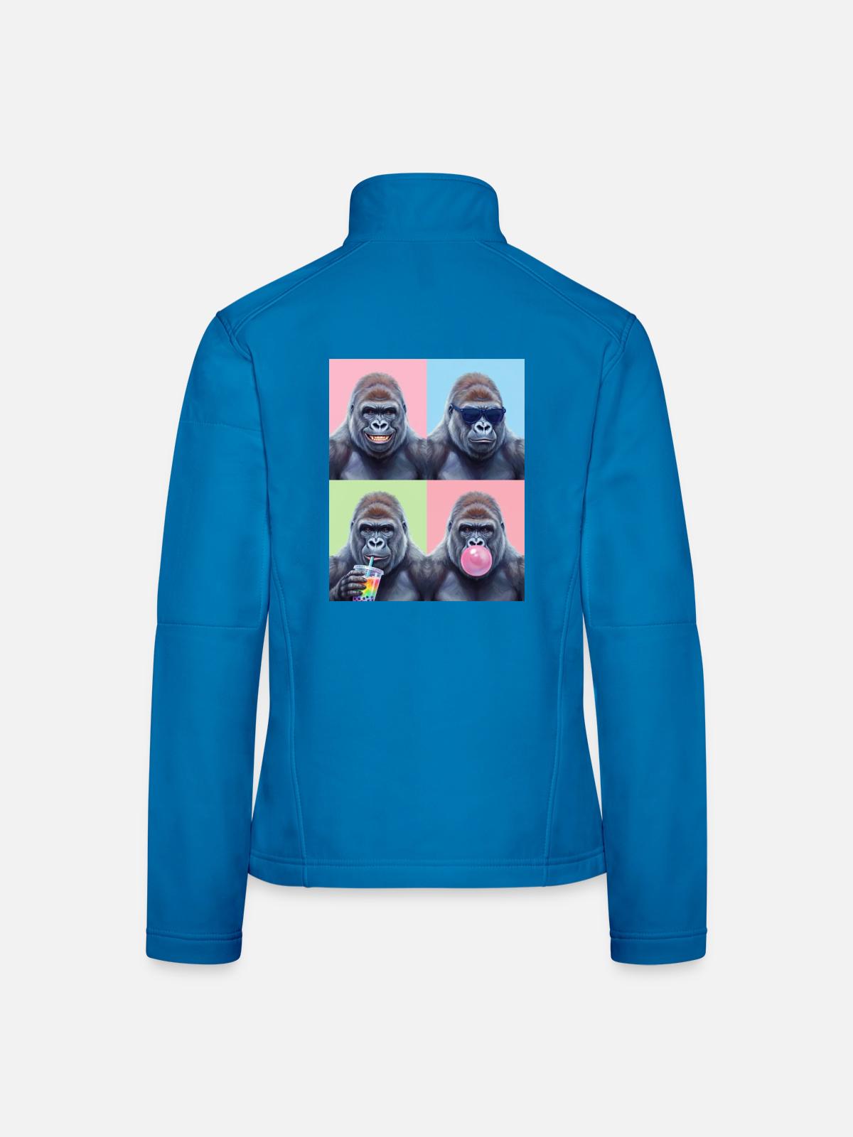 Gorillas Gorilla - Frauen Softshelljacke - Lichtblau - Hinten