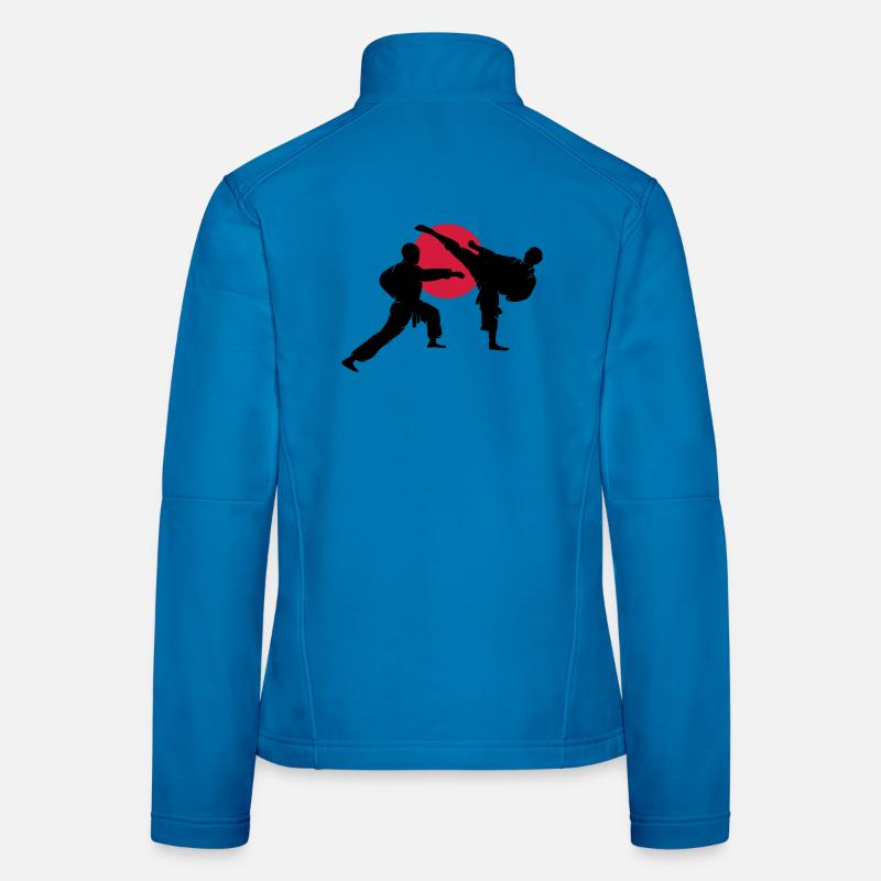 two karate fighter Women's Softshell Jacket