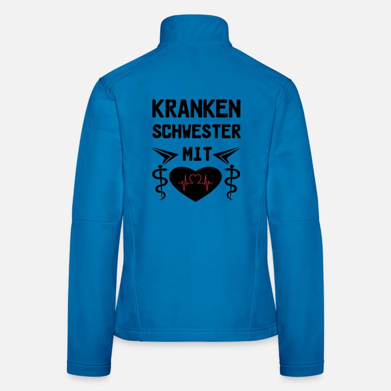 Krankenschwester mit Herz Medizin Geschenk Frauen Softshelljacke