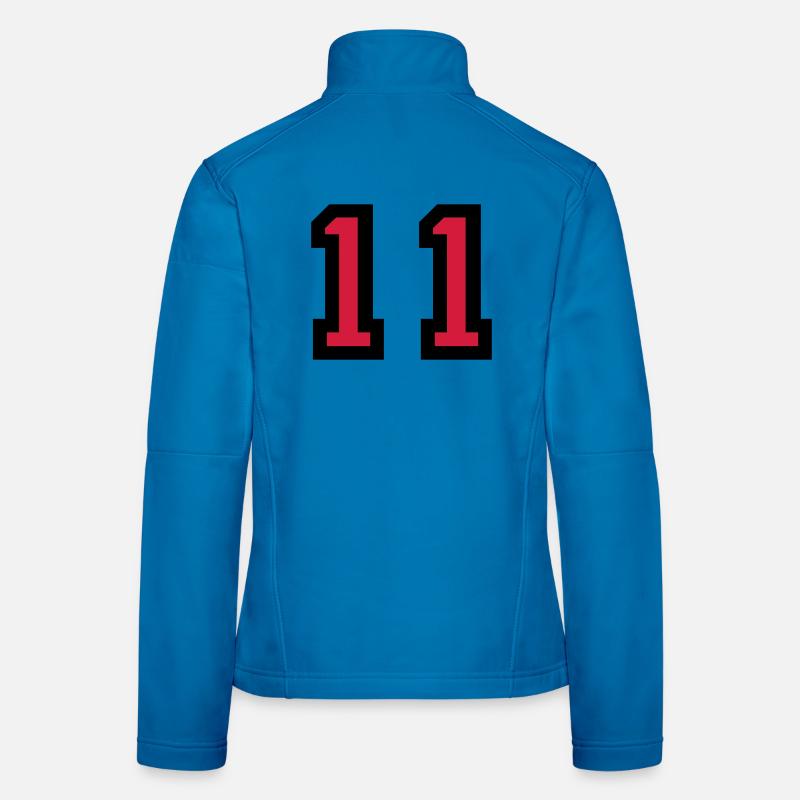 The number 11 - number eleven - Women's Softshell Jacket - light blue