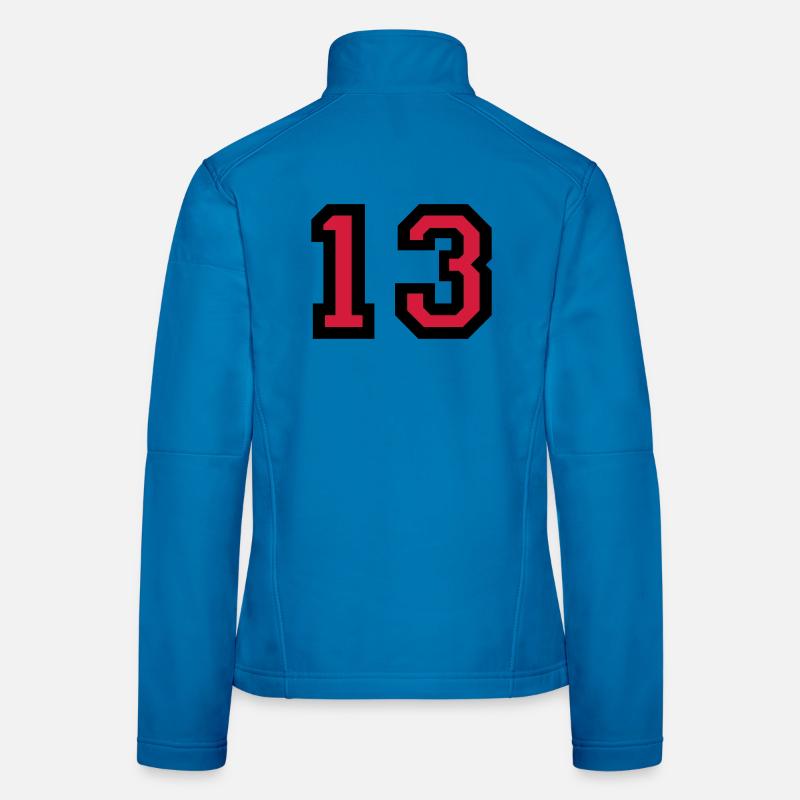 Le numéro 13 - numéro de treize Veste en tissu softshell Femme