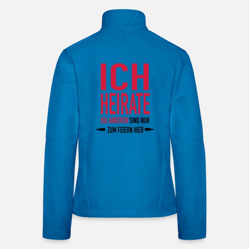 ich Heirate x1 Frauen Softshelljacke