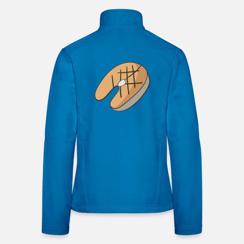 Saumons Veste en tissu softshell Femme