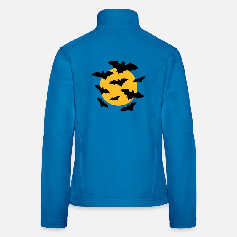 Fledermäuse & Mond Frauen Softshelljacke