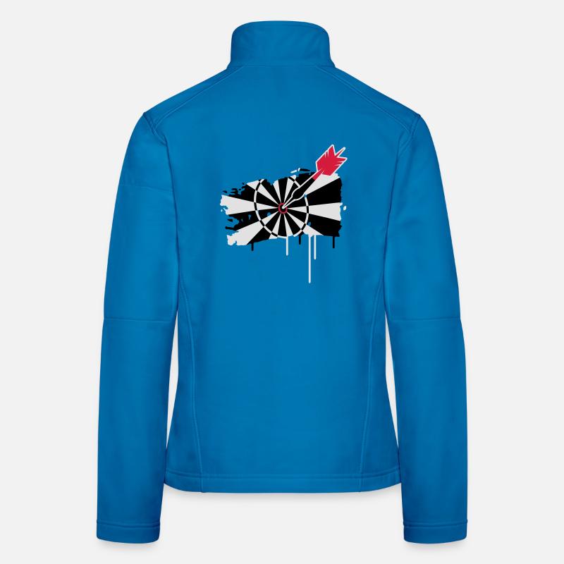 A dartboard with dart Women's Softshell Jacket