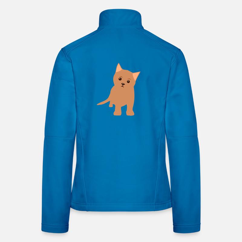 Braunes Kätzchen  Frauen Softshelljacke