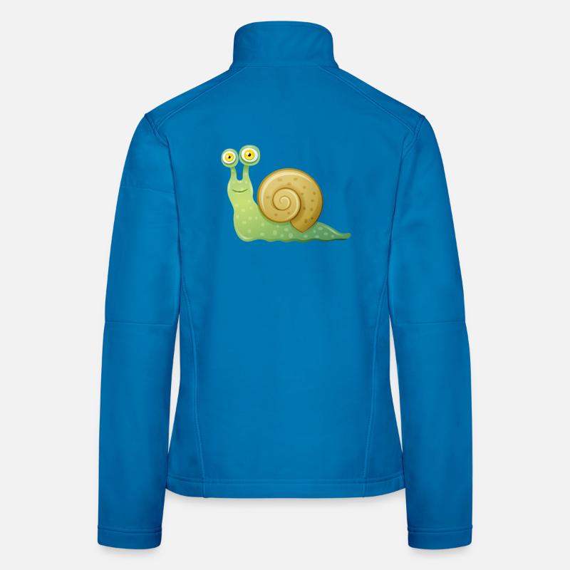 schnecke - Frauen Softshelljacke - Lichtblau