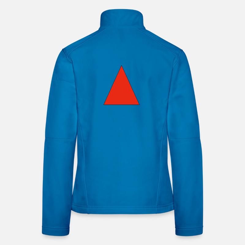 Red triangle on black Women's Softshell Jacket