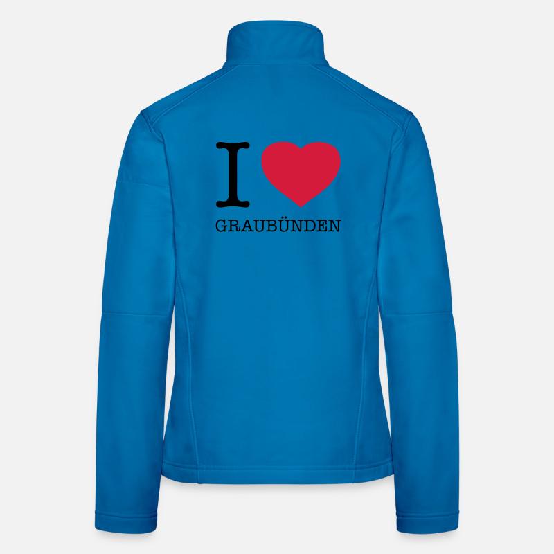 I LOVE GRAUBÜNDEN Women's Softshell Jacket