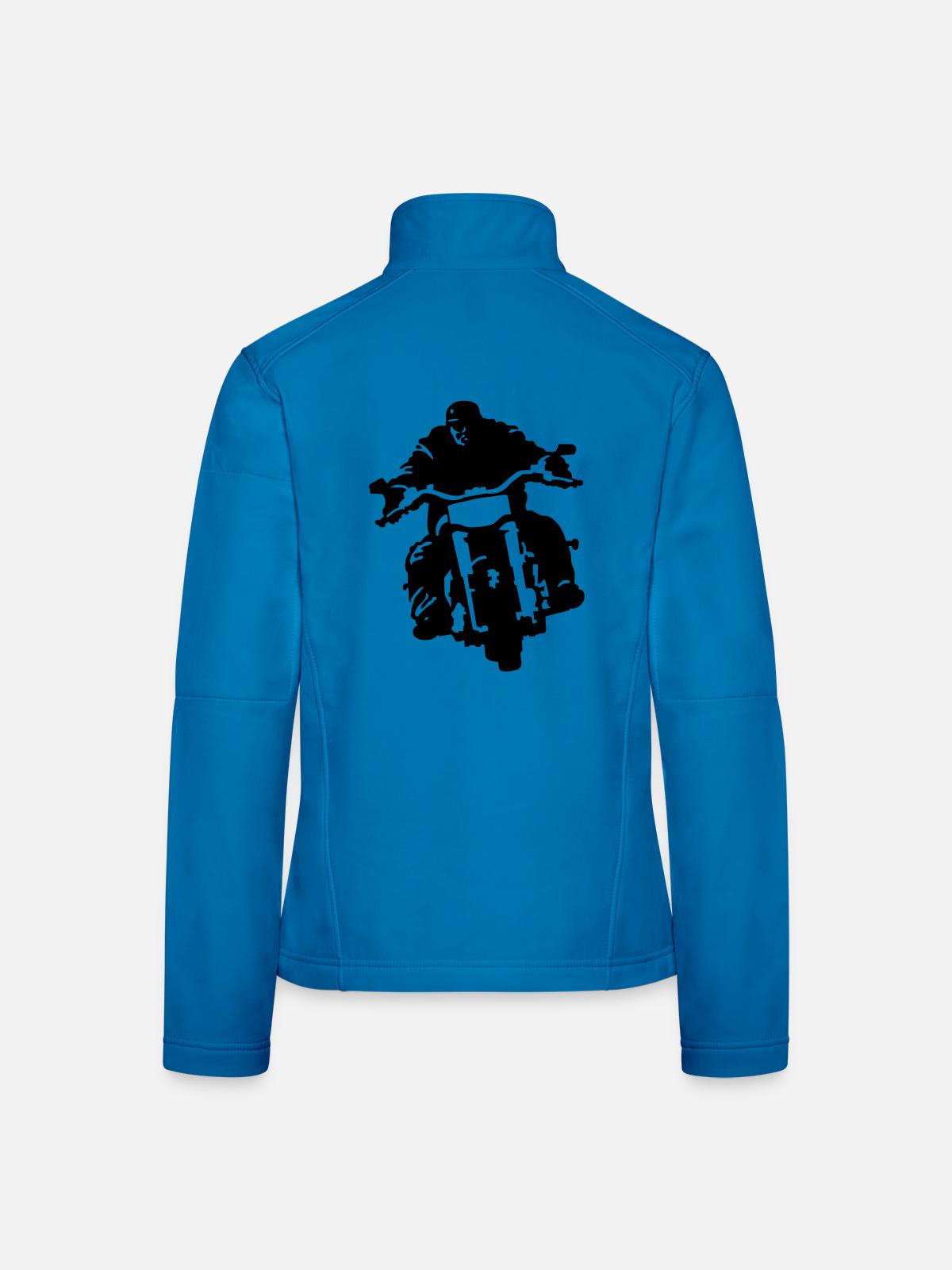 Biker - Frauen Softshelljacke - Lichtblau - Hinten
