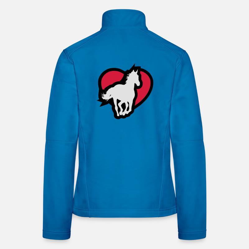 Cheval Veste en tissu softshell Femme