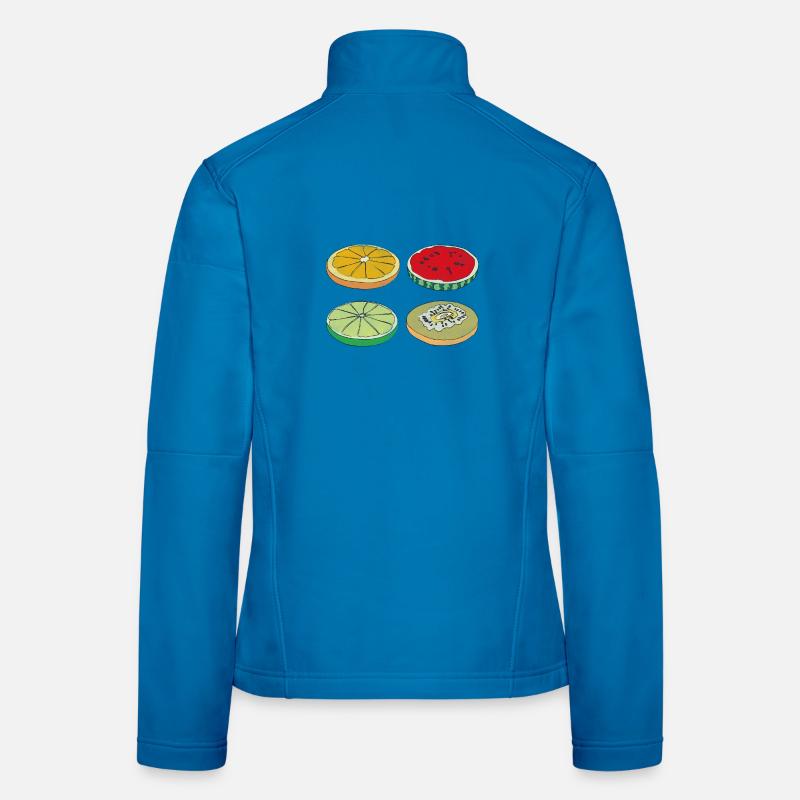 Fruits Slices Summer Delicious Fun Gift - Women's Softshell Jacket - light blue