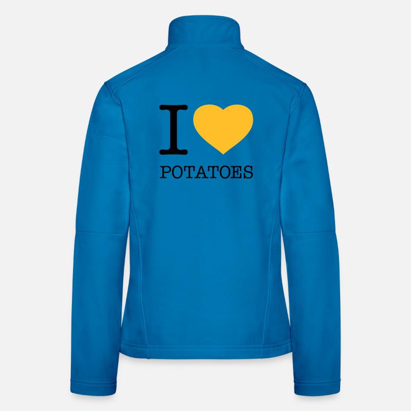 I LOVE POTATOES Potatoes Mashed potatoes Women's Softshell Jacket