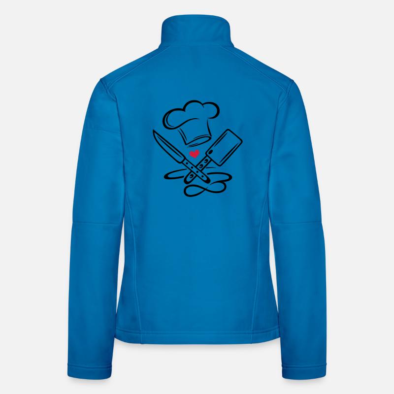 Kochen Kochmütze Chefkoch Messer Infinity Symbol Frauen Softshelljacke