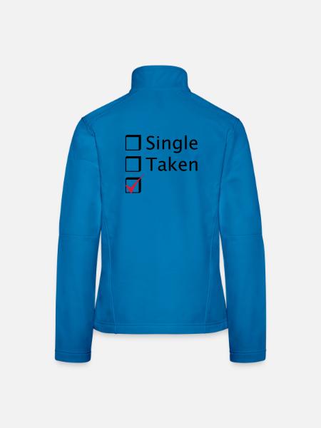 Single Taken - Frauen Softshelljacke - Lichtblau - Hinten