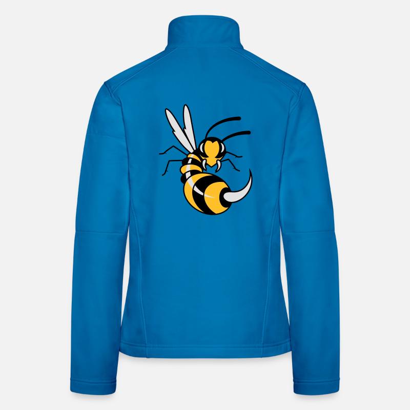 Wasp with giant sting Women's Softshell Jacket
