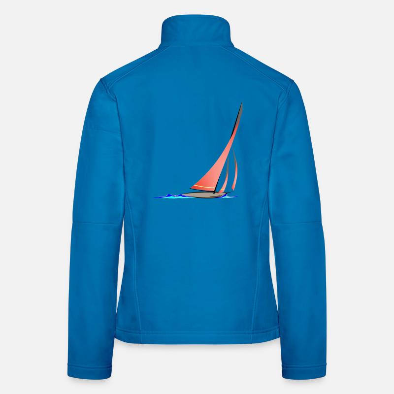 Segelboot Geschwindigkeit - Frauen Softshelljacke - Lichtblau