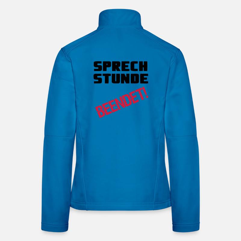 Sprechstunde beendet Medizin Spruch Geschenk - Frauen Softshelljacke - Lichtblau