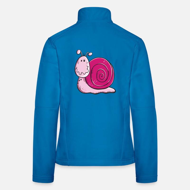 Cute Snail - Snails - Gift - Cartoon - Women's Softshell Jacket - light blue