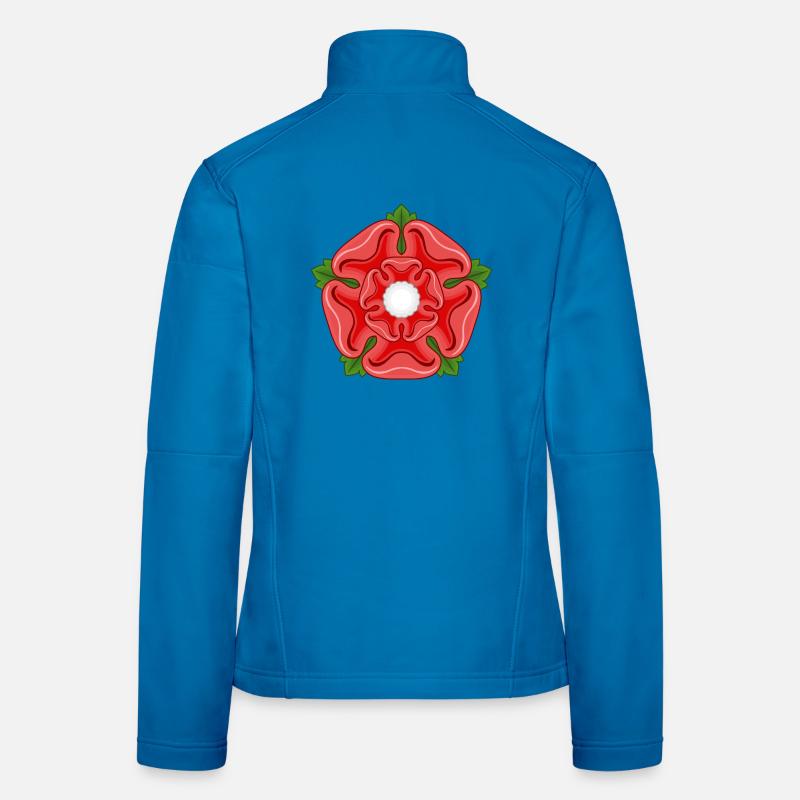 Red Rose of Lancaster Lancashire - Women's Softshell Jacket - light blue
