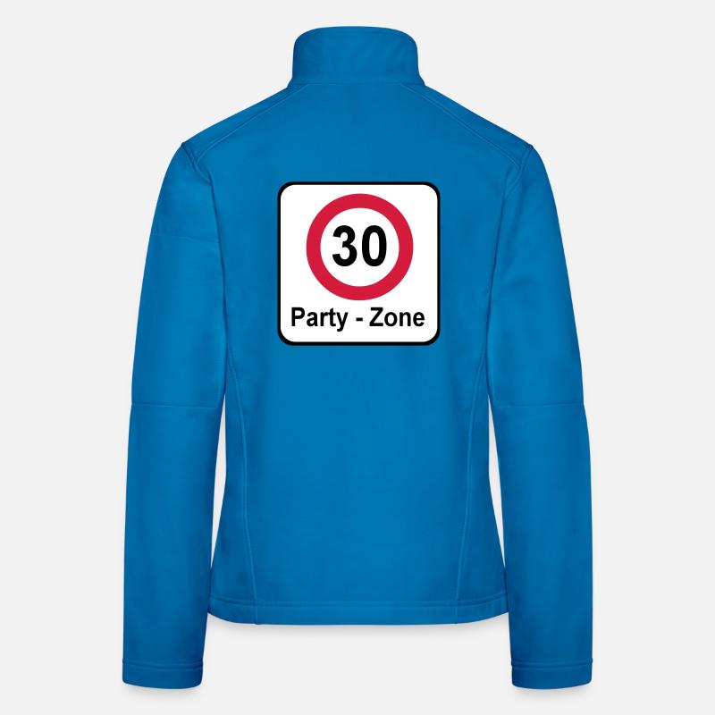 30.Geburtstag , Schild Party Zone (25) Frauen Softshelljacke