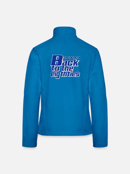 Zurück in die Achtziger Retro - Frauen Softshelljacke - Lichtblau - Hinten