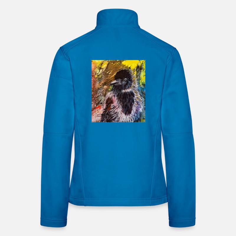 Krähe Frauen Softshelljacke