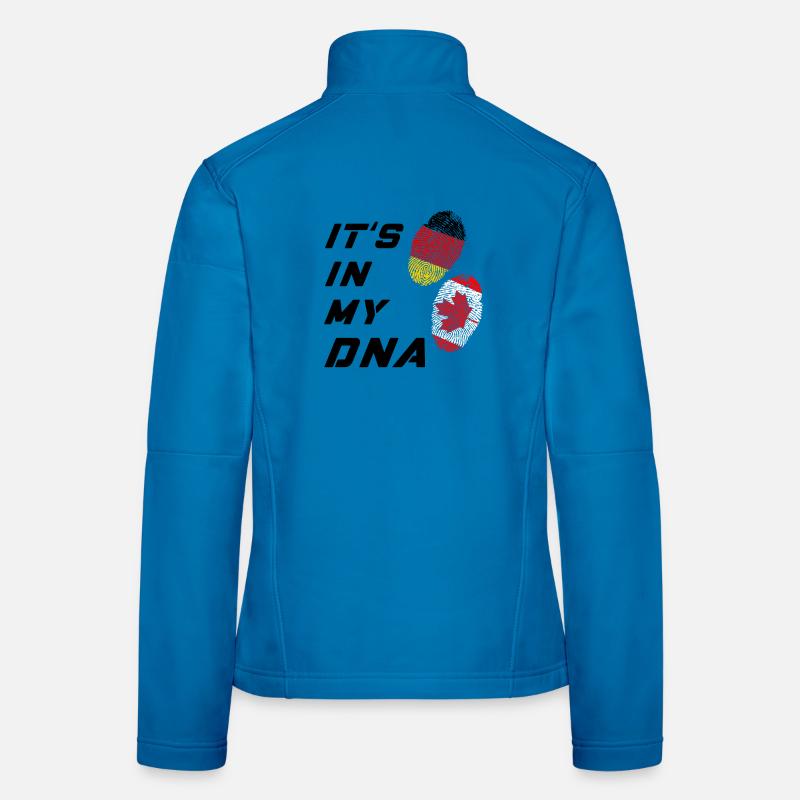 C'est dans mon ADN l'Allemagne et le Canada Veste en tissu softshell Femme