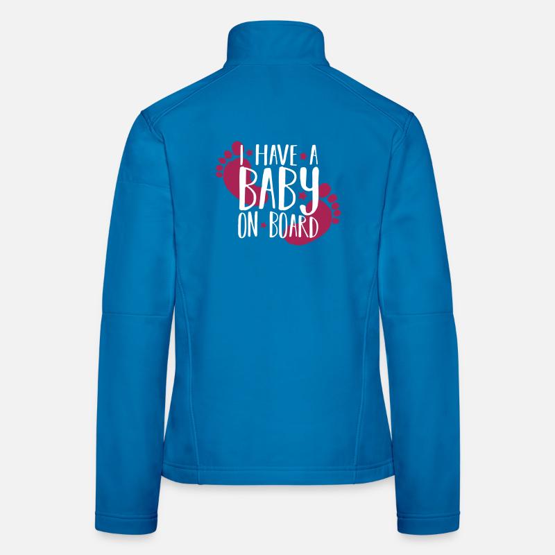 Baby on board - Women's Softshell Jacket - light blue