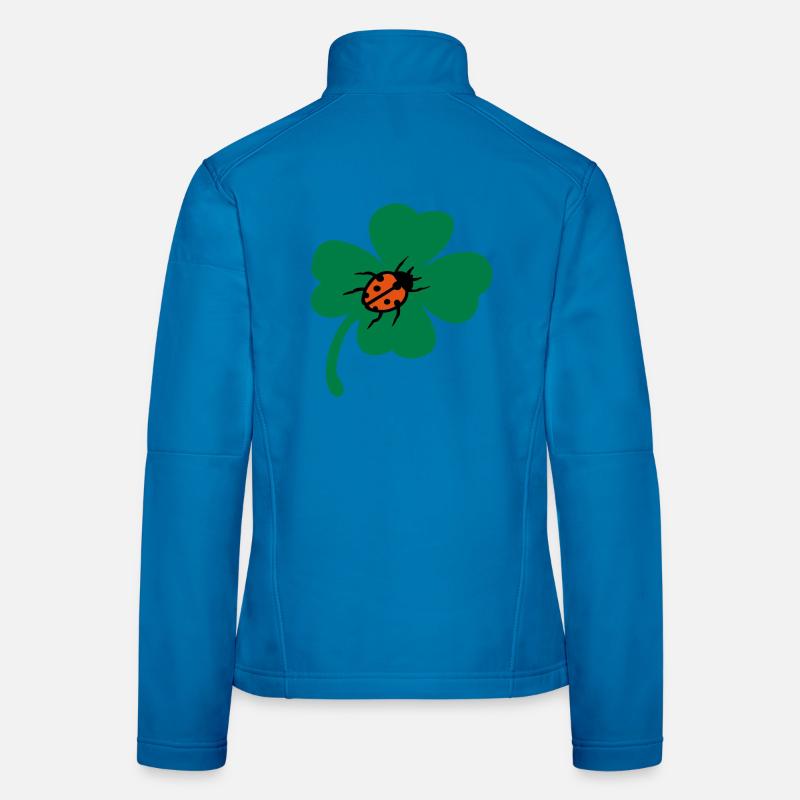 Lucky Cloverleaf Ladybug Women's Softshell Jacket
