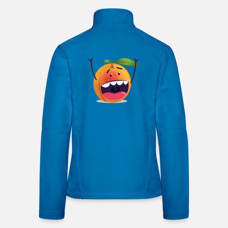 Cool Apricot | Comic Drawing Women's Softshell Jacket