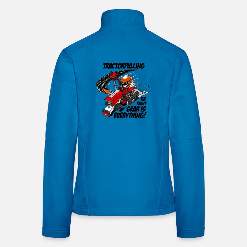 0966 tractor pulling Women's Softshell Jacket
