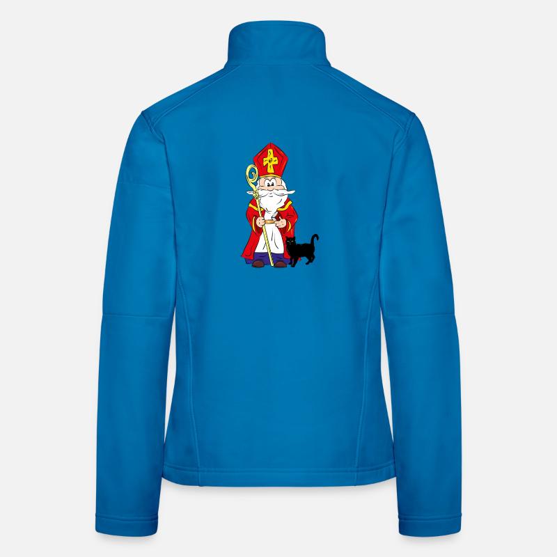 Sinterklaas without a black cat in his bag - Women's Softshell Jacket - light blue