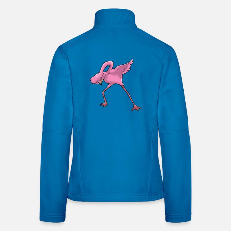 Flamingo Dabbing Women's Softshell Jacket