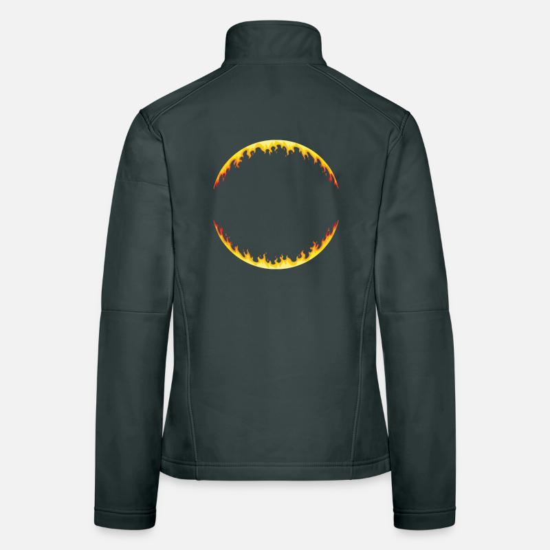Fire circle | circle on fire Women's Softshell Jacket