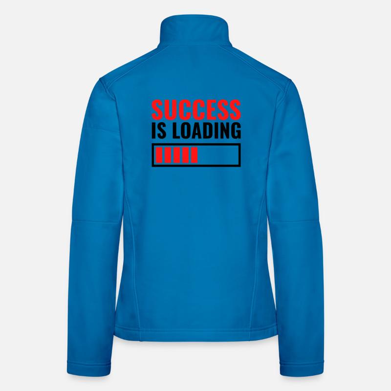 Success is loading custom gift Women's Softshell Jacket