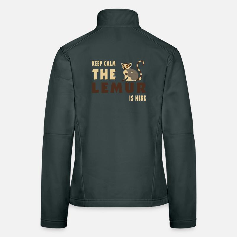 Keep Calm Lemur is here / Gift Women's Softshell Jacket