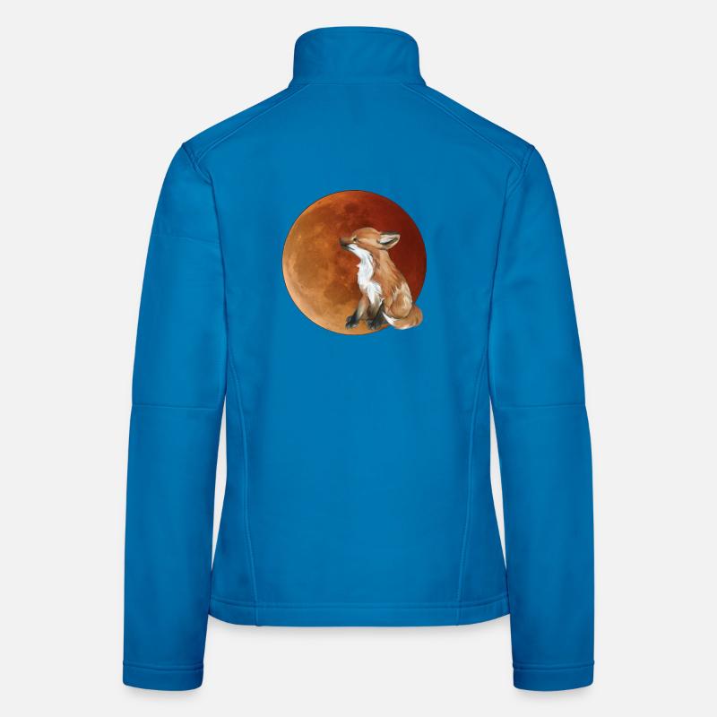 Mondfuchs im Abendlicht - Frauen Softshelljacke - Lichtblau