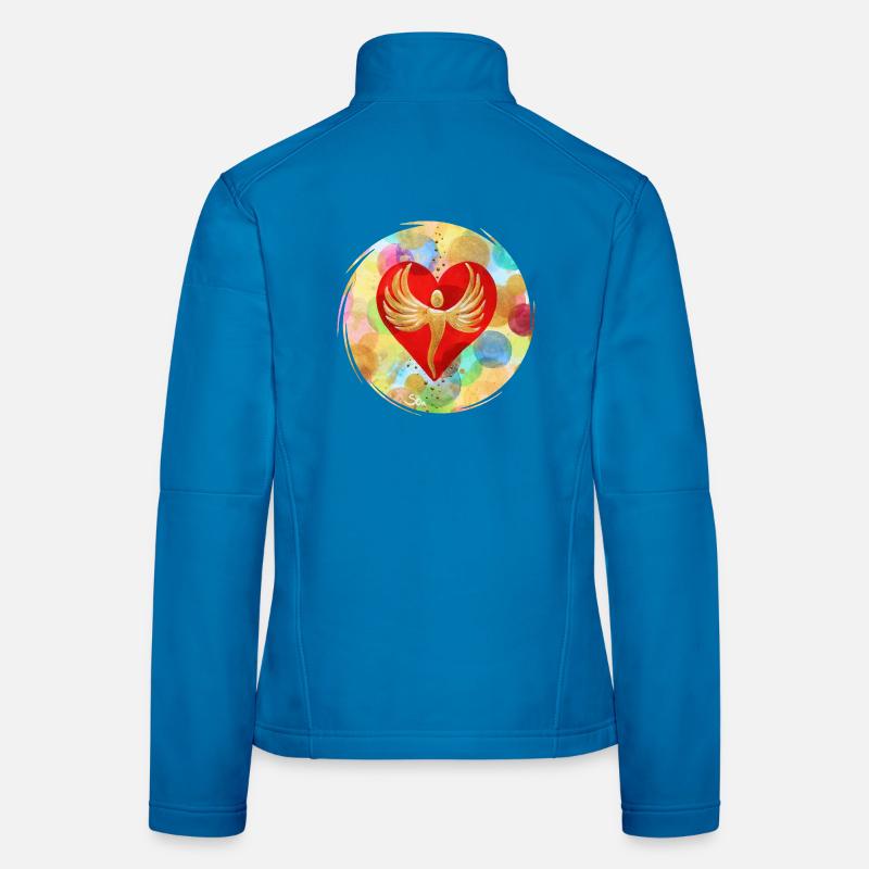 EngelHerz der Regenbogen Dimension - Sonja Ariel Frauen Softshelljacke