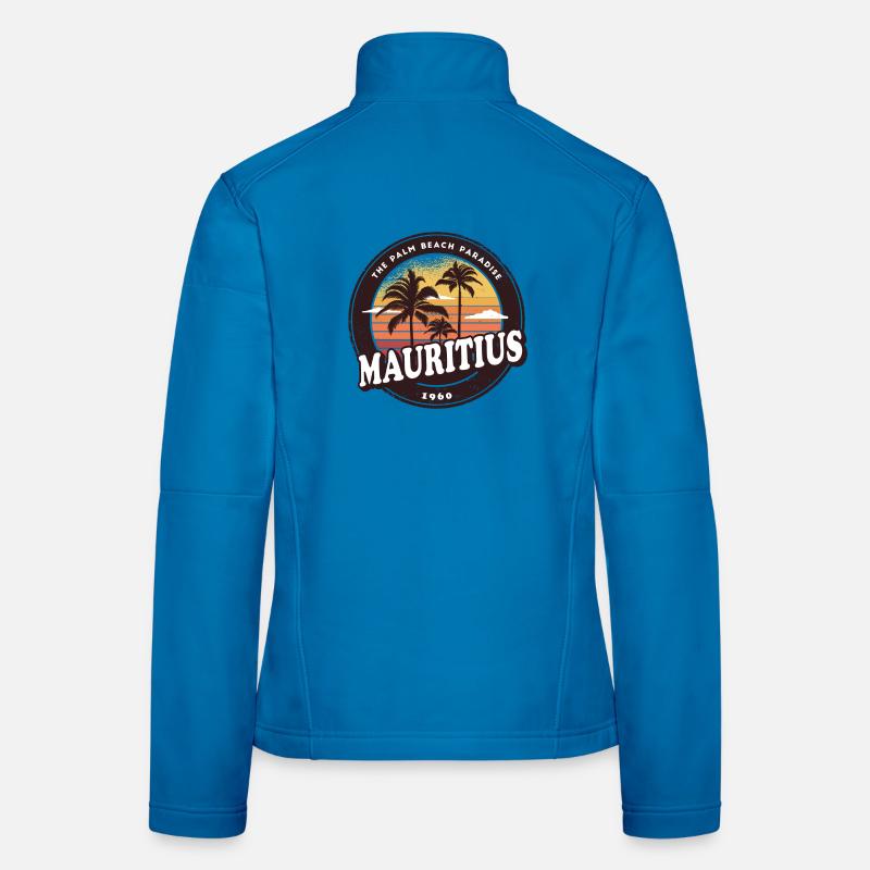 Mauritius Vintage Beach Design / Geschenkidee Frauen Softshelljacke