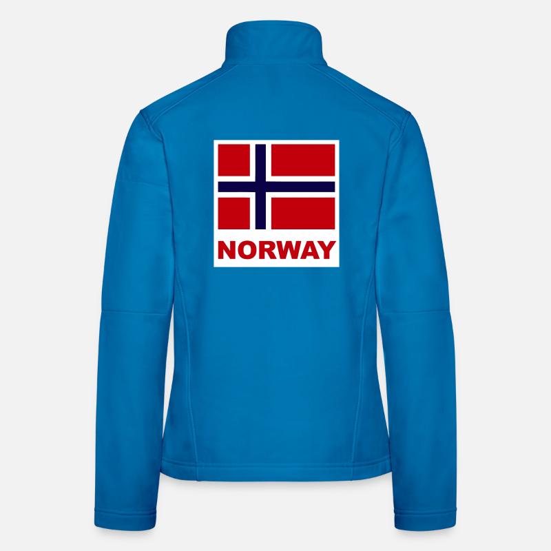 Norway Norway Flag - Women's Softshell Jacket - light blue