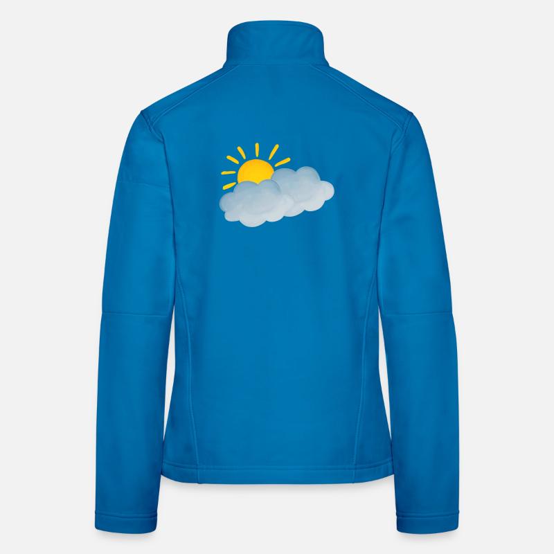 Weather cloudy cheerful Women's Softshell Jacket
