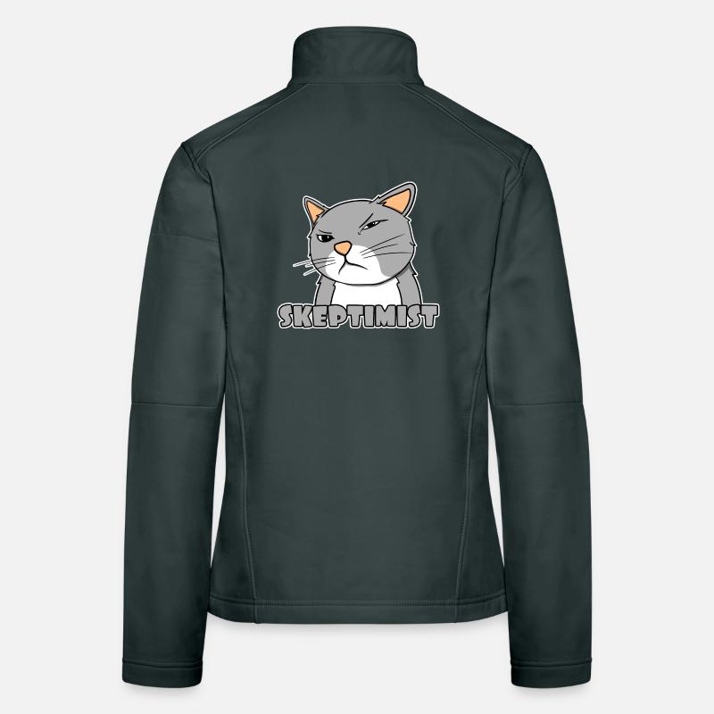 Skeptiker Katze - Skeptimist Frauen Softshelljacke