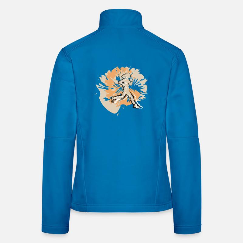 Runner at the Marathon Running Women's Softshell Jacket